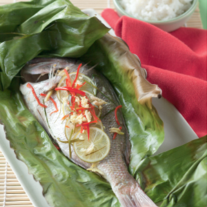 Asian-style baked fish
