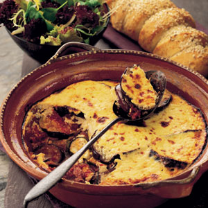 Baked eggplant with yogurt