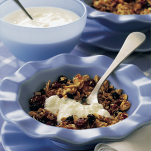 Blueberry and cranberry muesli