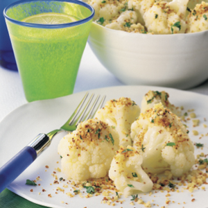 Cauliflower with crispy crumbs