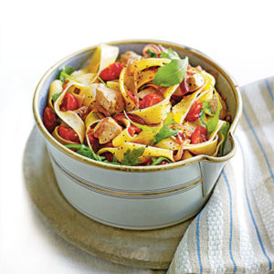 Chicken and Cherry Tomato Pappardelle