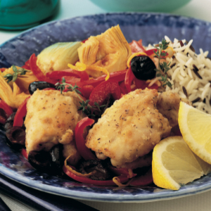 Chicken and artichoke saut