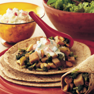 Chicken and broccoli chapattis