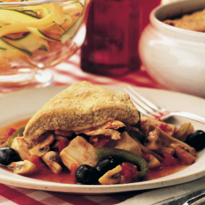 Chicken and rosemary cobbler