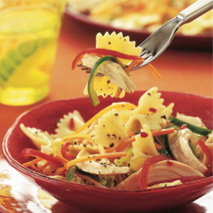 Chicken farfalle salad