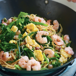 Chinese seafood noodles