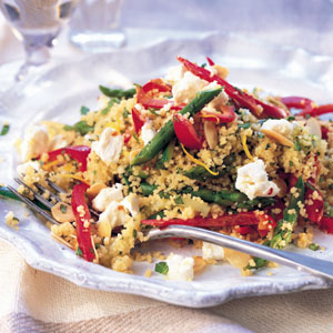 Fetta and couscous salad