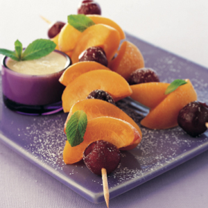 Fruit brochettes with rosewater cashew cream | Reader's Digest New Zealand