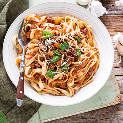 Kangaroo Bolognese with Wholemeal Tagliatelle | Reader's Digest New Zealand