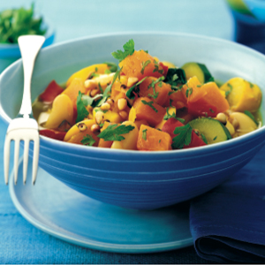 Moroccan-style pumpkin and butter beans