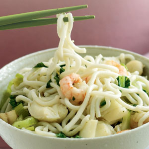 Seafood noodle bowl