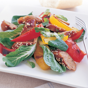 Sesame sausages with vegetables | Reader's Digest New Zealand