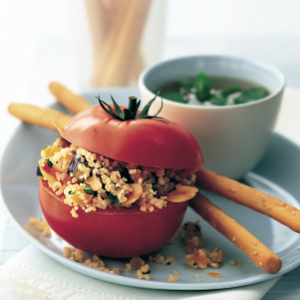 Spiced couscous tomatoes