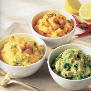 Sweet potato and celeriac pure