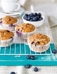 Blueberry and Oat Breakfast Muffins