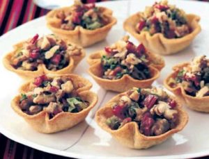 Caramelised onion tartlets