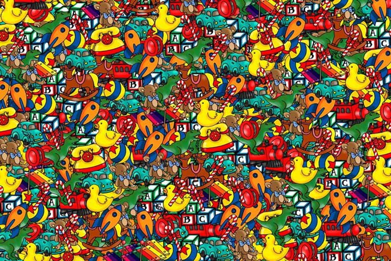 Can You Find The Doll Among All The Christmas Presents?