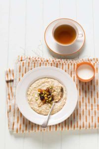 Oatmeal Porridge with Dried Fruit Compote