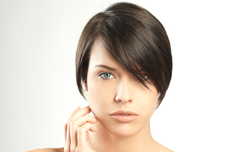 Side-swept fringe