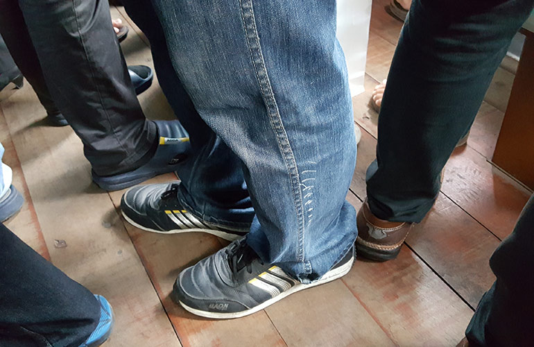 Your feet feel like they’re attached to bricks