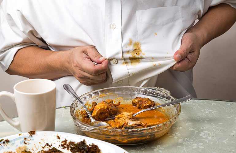 Use ammonia to remove stains from clothing