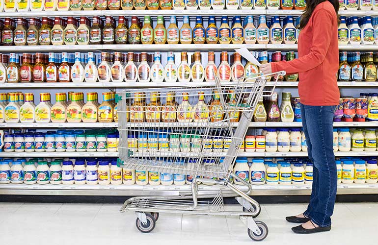 Shop the perimeter of the store
