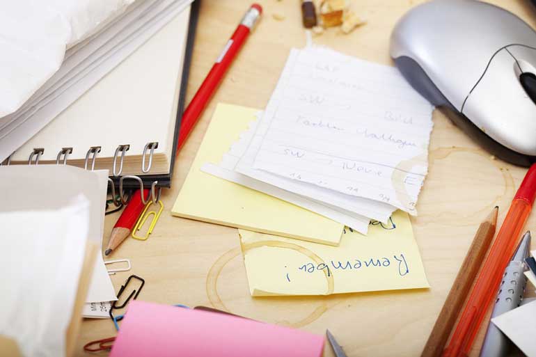Adding to your desk piled high with papers