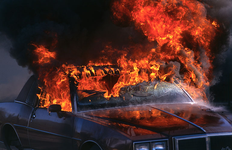 Alone Against the Flames