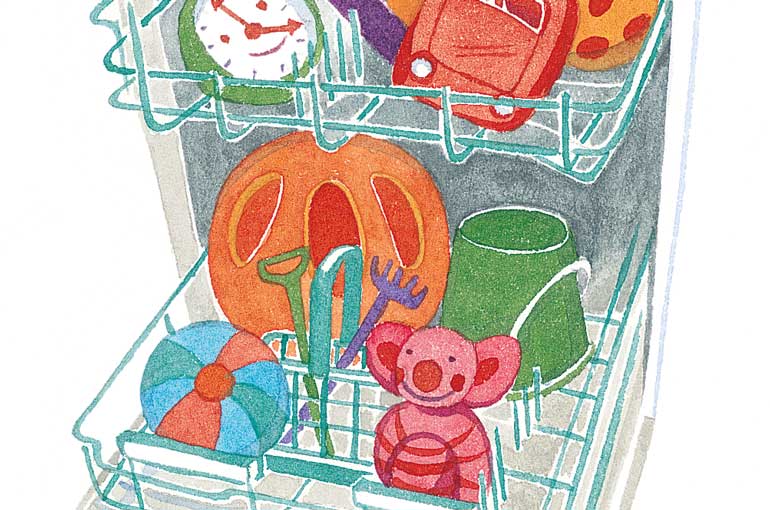 Cleaning baby toys
