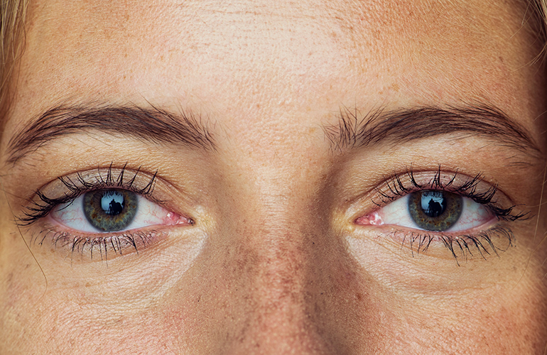In the irises of your eyes