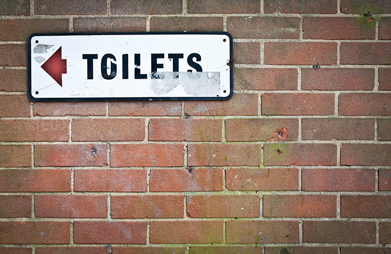 You’re struggling to find a bathroom