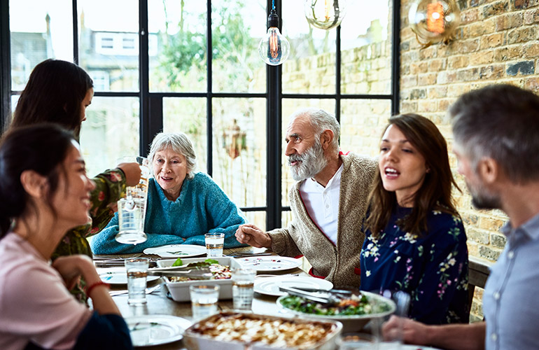 Switch seats at the table