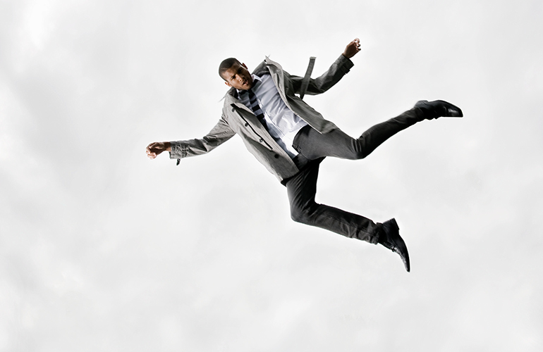 You’re dreaming about falling (or actually fall out of bed while dreaming)