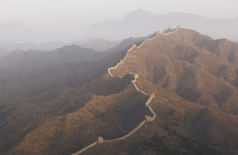 You can see the Great Wall of China from space