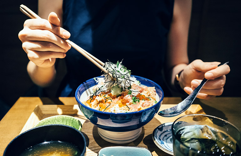 Eat unfamiliar foods