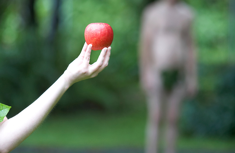 Adam and Eve ate an apple