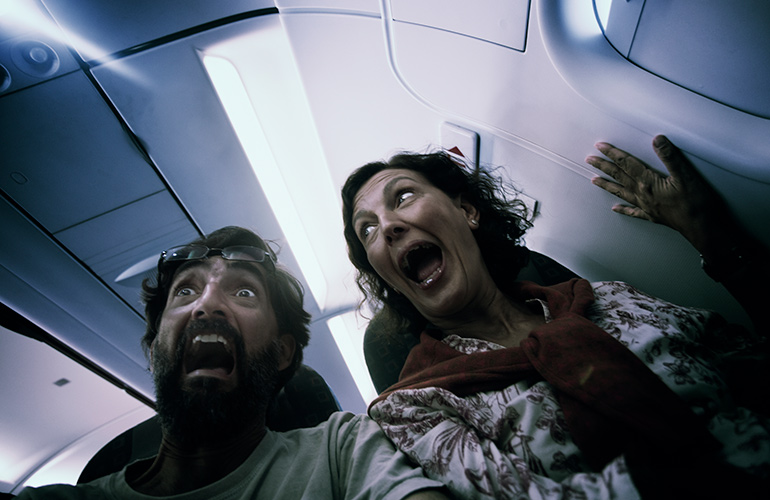 You’re in a plane crash