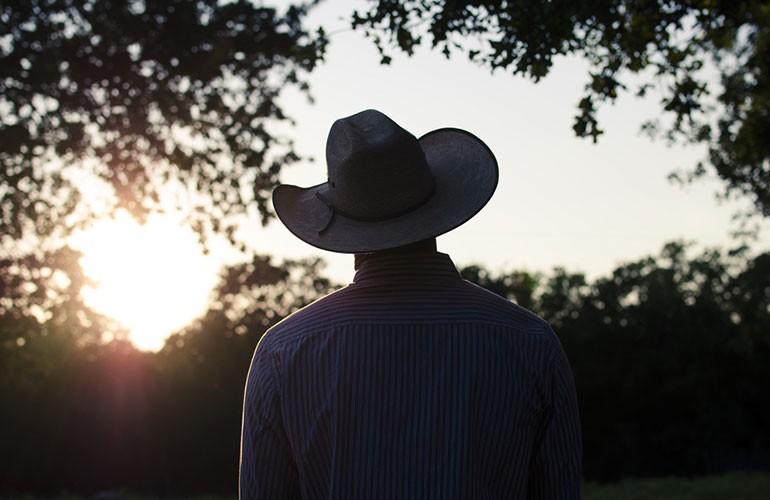 The cowboy who dined and dashed