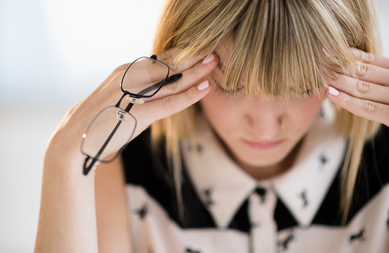 Seeing spots or flashes