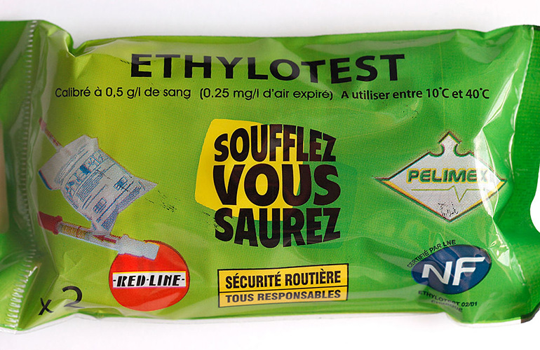Pack a breathalyser in France