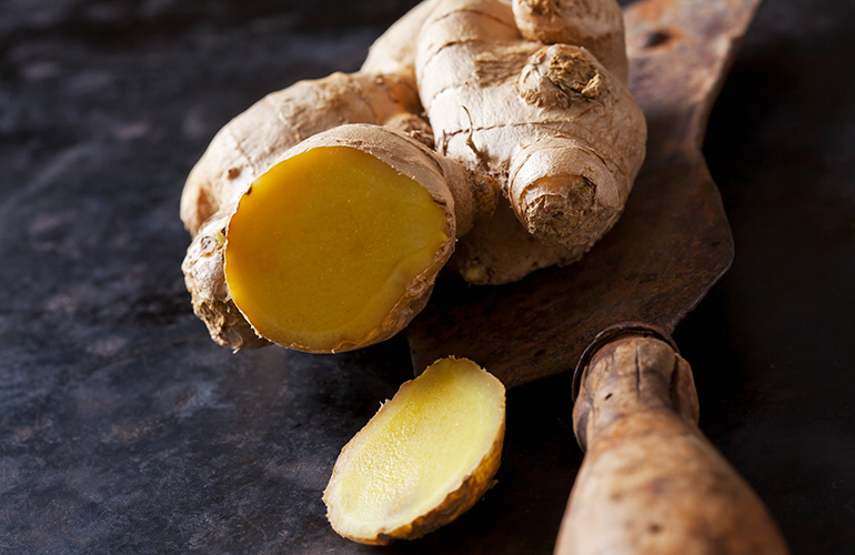 Make a ginger poultice