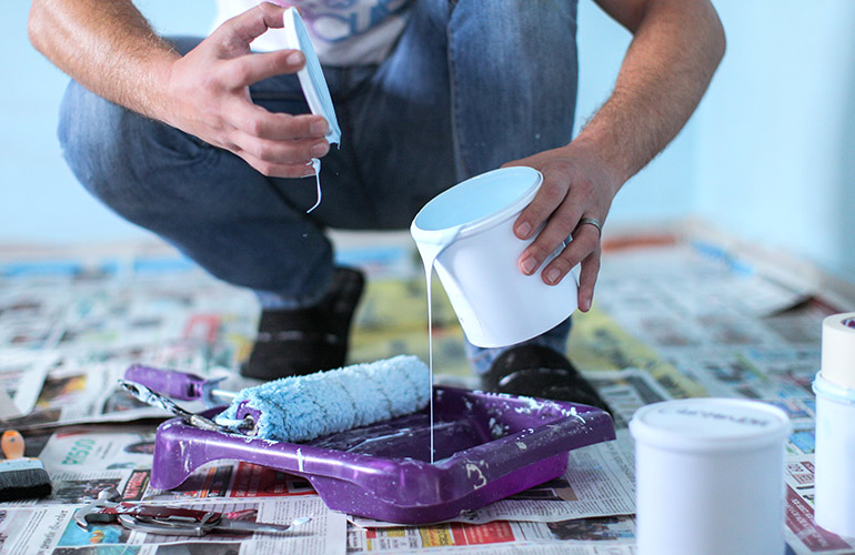 Reduce the smell of fresh paint