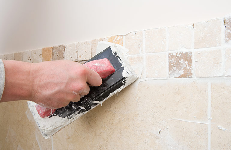Clean tile grout