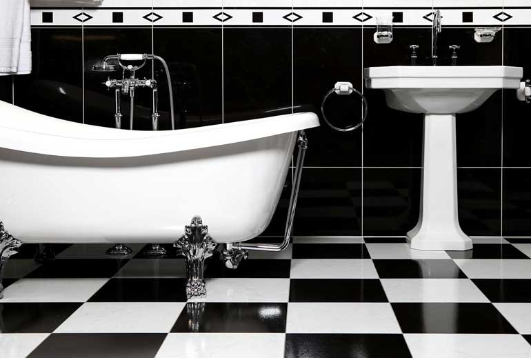 Remove stains from vitreous china