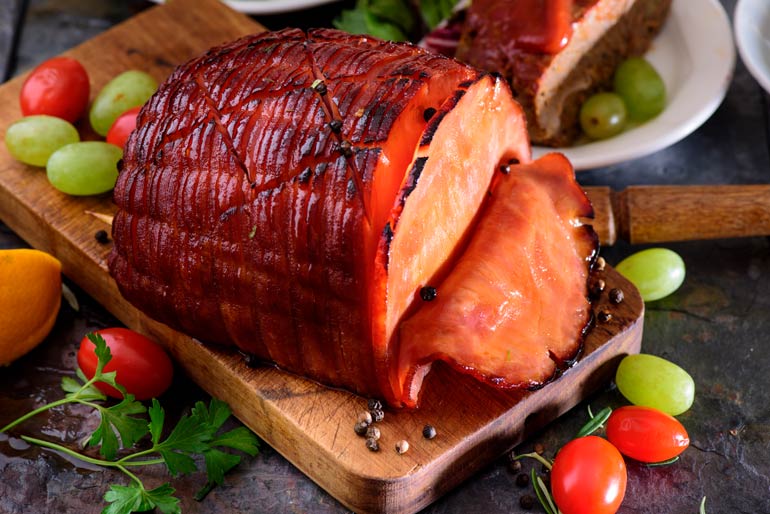 Glaze a ham