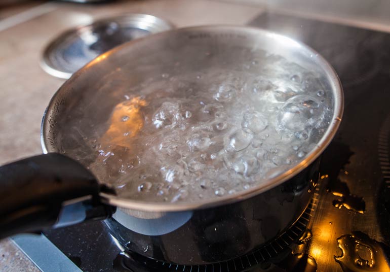 Heat water