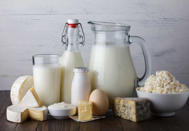 A dairy-heavy diet