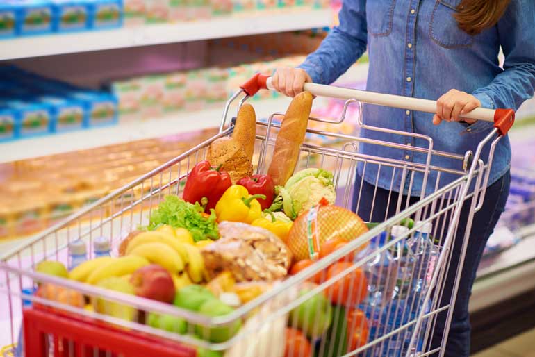 Stay healthy while grocery shopping