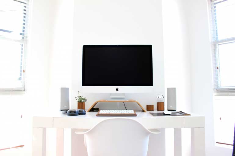 Consider a desk and chair set up