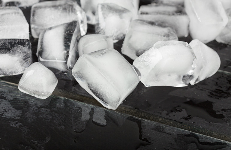 Ice out carpet dents